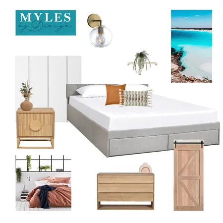 Beck Stanes - Bedroom Option 1 Interior Design Mood Board by Stacey Myles