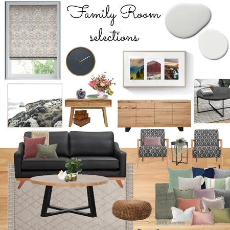 LAS Family room Interior Design Mood Board by Liz101