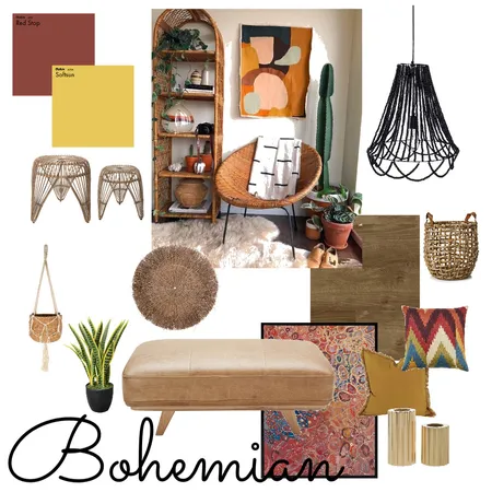 Bohemian Interior Design Mood Board by Beverlea on Style Sourcebook