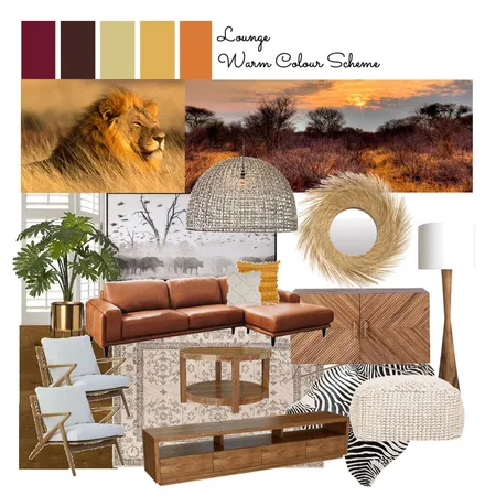 Lounge Warm Colours Interior Design Mood Board by court_dayle on Style Sourcebook