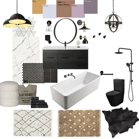 Another black bathroom Interior Design Mood Board by sarabrawley74 on Style Sourcebook