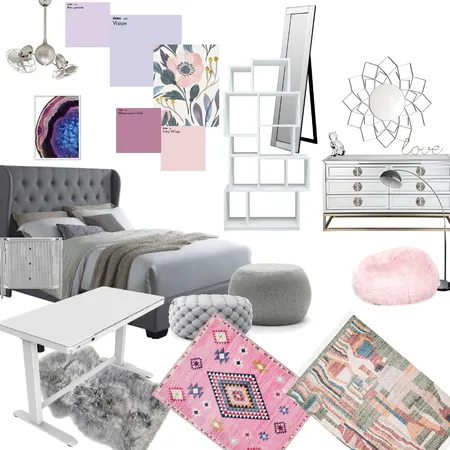 Teen bedroom Interior Design Mood Board by sarabrawley74 on Style Sourcebook