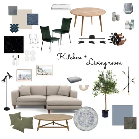 Kitchen+Living room Interior Design Mood Board by Desithor on Style Sourcebook