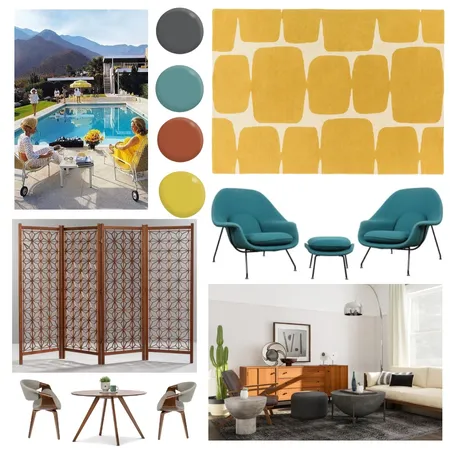 Mid century modern Interior Design Mood Board by carwal on Style Sourcebook