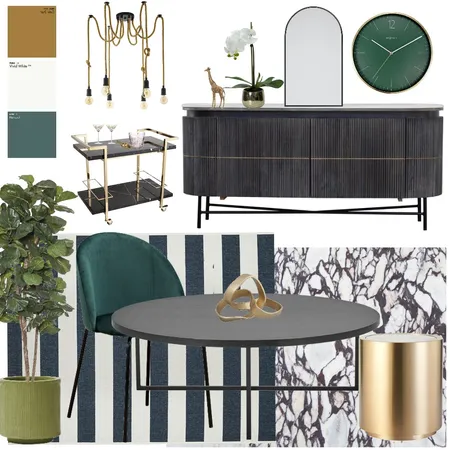 Glam Green and Gold Interior Design Mood Board by E_M_DesignStudio on Style Sourcebook