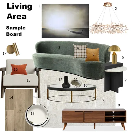 Living Module 9 Interior Design Mood Board by Desiree Freeman on Style Sourcebook