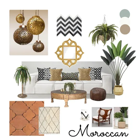 Moroccan Living Interior Design Mood Board by MotzDESIGNS on Style Sourcebook