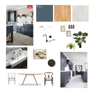Blue Kitchen Interior Design Mood Board by mbragg on Style Sourcebook