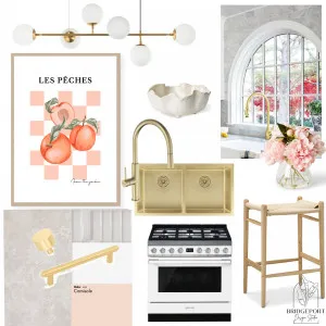 Peachy Keen Kitchen Interior Design Mood Board by Bridgeport Design Studio on Style Sourcebook