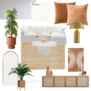 Earthy Palm Springs  Living Room Interior Design Mood Board by Calmhomeandliving on Style Sourcebook