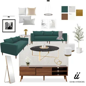 Modern Contemporary Living Room Interior Design Mood Board by Tania Isimbi on Style Sourcebook