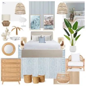 Coastal bedroom Interior Design Mood Board by Amber.tickle@hotmail.com on Style Sourcebook