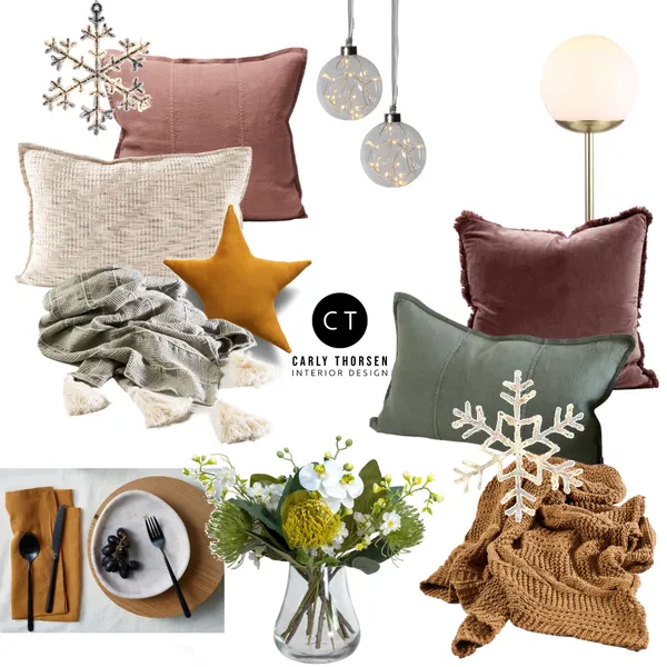 Christmas styling Interior Design Mood Board by Carly Thorsen Interior Design on Style Sourcebook