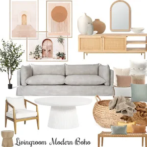Docksider- Living room Modern Boho Interior Design Mood Board by Urthdesign on Style Sourcebook