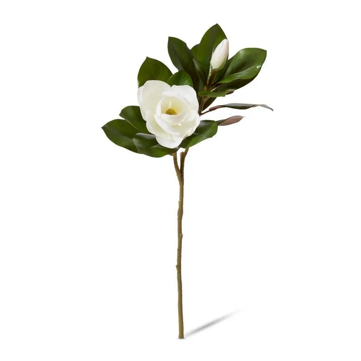 Magnolia Grand Flower With Bud & Leaves - 40 x 34 x 76cm