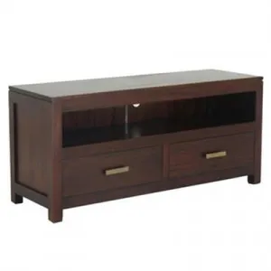 Milan Mahogany 2 Drawer TV Unit, 120cm, Mahogany by Centrum Furniture, a Entertainment Units & TV Stands for sale on Style Sourcebook