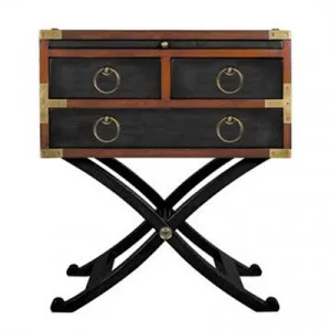 Bombay Solid Timber Box Side Table - Black by Authentic Models, a Side Table for sale on Style Sourcebook