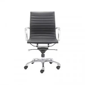 Replica Eames Italian Leather Office Chair, High Back, Black by Conception Living, a Chairs for sale on Style Sourcebook