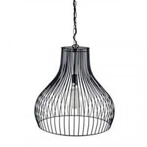 Gabby Metal Wire Pendant Light, Black by Oriel Lighting, a Pendant Lighting for sale on Style Sourcebook