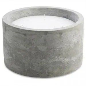 Moore Cement Candle Holder with Metal Lid - Medium by Casa Uno, a Candles for sale on Style Sourcebook