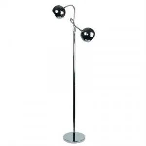 Bobo Twin Flexible Neck Metal Floor Lamp, Chrome by Oriel Lighting, a Floor Lamps for sale on Style Sourcebook