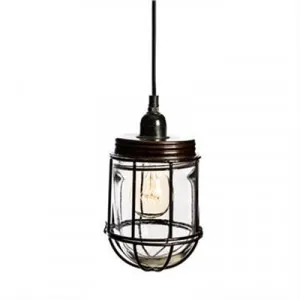 Beckett Iron & Glass Pendant Light by Casa Uno, a Pendant Lighting for sale on Style Sourcebook