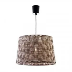 Haven Rattan Bucket Pendant Light, Large by Emac & Lawton, a Pendant Lighting for sale on Style Sourcebook