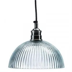 Fratelli Ribbed Glass Pendant Light by Emac & Lawton, a Pendant Lighting for sale on Style Sourcebook