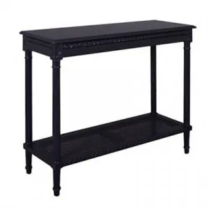 Polo Wooden 110cm Console Table - Black by Diaz Design, a Console Table for sale on Style Sourcebook