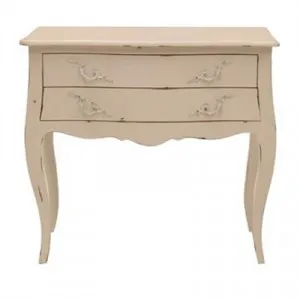 Briennon Hand Crafted Mahogany Bedside Table, White by Millesime, a Bedside Tables for sale on Style Sourcebook