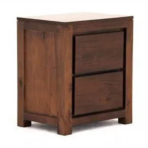 Amsterdam Solid Mahogany Timber 2 Drawer Bedside Table - Mahogany by Centrum Furniture, a Bedside Tables for sale on Style Sourcebook
