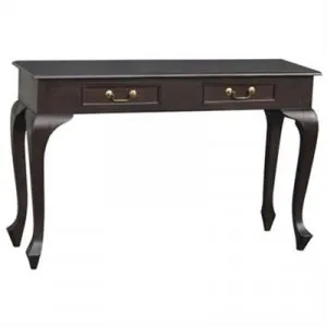Queen Ann Mahogany Timber Sofa Table, 120cm, Chocolate by Centrum Furniture, a Console Table for sale on Style Sourcebook