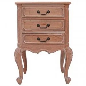 Chamonix Hand Crafted Mahogany Bedside Table, Weathered Oak by Millesime, a Bedside Tables for sale on Style Sourcebook