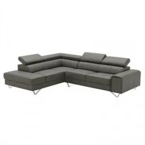 Majorca 2 Seater Leather Corner Sofa with Left Hand Facing Chaise, Sand by Dodicci, a Sofas for sale on Style Sourcebook