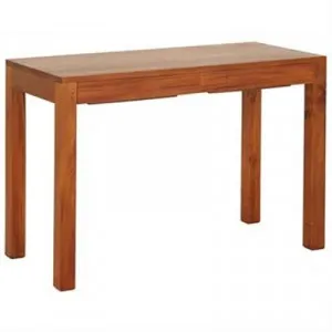 Amsterdam Mahogany Timber 2 Drawer Desk, 110cm, Light Pecan by Centrum Furniture, a Desks for sale on Style Sourcebook