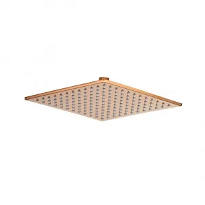 Bathroom Rain Shower Head Square  Rose Gold 250mm by Just in Place, a Shower Heads & Mixers for sale on Style Sourcebook