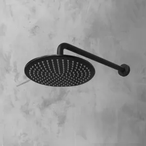 Bathroom rain shower Head Round  Black 250mm by Just in Place, a Shower Heads & Mixers for sale on Style Sourcebook