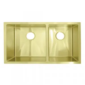 Vita Double Kitchen Sink 760mm -  Brass by Just in Place, a Towel Rails for sale on Style Sourcebook