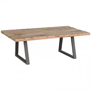 Udall Mango Wood & Metal 130cm Coffee Table by Dodicci, a Coffee Table for sale on Style Sourcebook