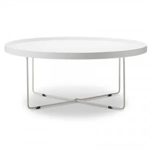 Annabel 90cm Round Coffee Table - White by FLH, a Coffee Table for sale on Style Sourcebook