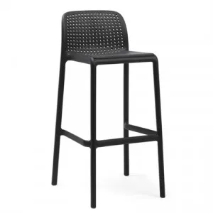 Bora Italian Made Commercial Grade Stackable Indoor / Outdoor Bar Stool, Anthracite by Nardi, a Bar Stools for sale on Style Sourcebook