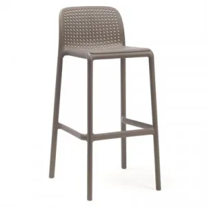 Bora Italian Made Commercial Grade Stackable Indoor / Outdoor Bar Stool, Taupe by Nardi, a Bar Stools for sale on Style Sourcebook
