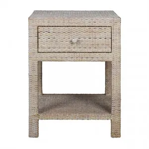 Savannah Rattan Bedside Table - White Wash by COJO Home, a Bedside Tables for sale on Style Sourcebook