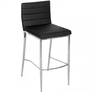 Neptune PU Leather Metal Bar Stool, Black by Brighton Home, a Bar Stools for sale on Style Sourcebook