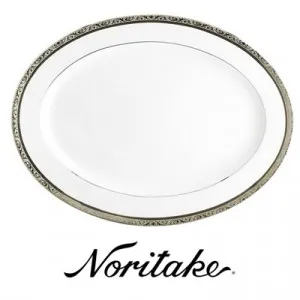 Noritake Regent Platinum Fine China Oval Platter by Noritake, a Plates for sale on Style Sourcebook