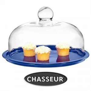 Chasseur La Cuisson Cake Platter with Lid - Blue by Chasseur, a Cake Stands for sale on Style Sourcebook