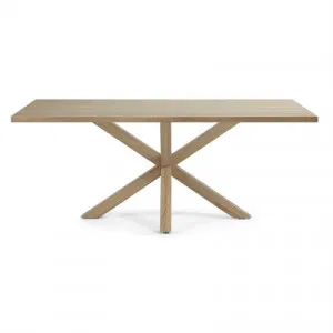 Bromley Engineered Wood & Steel Dining Table, 180cm, Natural by El Diseno, a Dining Tables for sale on Style Sourcebook
