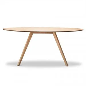 Carol Wooden 180cm Oval Dining Table - Natural Oak by FLH, a Dining Tables for sale on Style Sourcebook