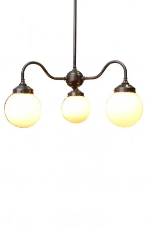 Gooseneck Glass Chandelier by Fat Shack Vintage, a Chandeliers for sale on Style Sourcebook