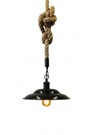 Barn Rope Pendant Light by Fat Shack Vintage, a Pendant Lighting for sale on Style Sourcebook